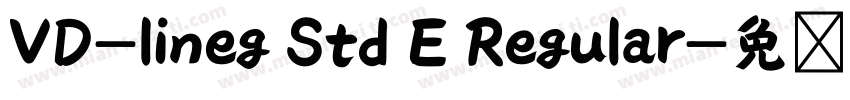 VD-lineg Std E Regular字体转换